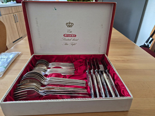 Vintage dragon cutlery set 6 - vintage!,