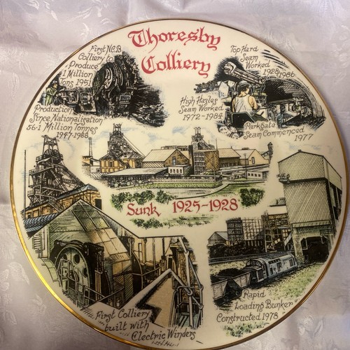 Mining plate thoresby colliery - plate,