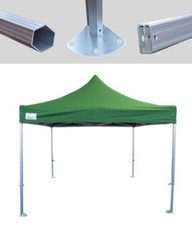 MCD Pop 50mm Green Industrial Pop Up Gazebo 3m x 3m Easy Up Market Stall