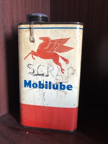 Old oil can - old,