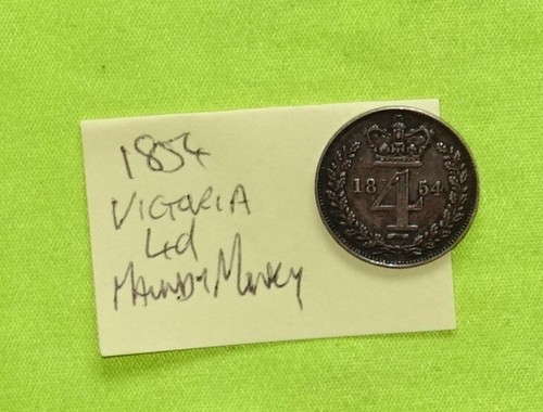 1854 four pence silver - four,
