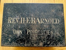 Old metal deed box vintage - old,