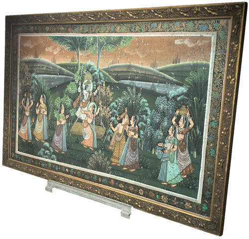 Vintage indian krishna radha - vintage,