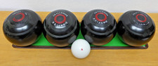 4 X Challenger R.G.Lawrie Lawn Bowls Size no 5 B.I.B.C A96 Black including Jack