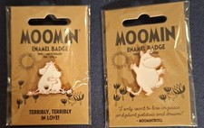 Pin badges set x2 moomins