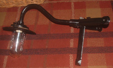 BRITISH MADE LAMP / LIGHT SWAN NECK CORNER FITTING & SHADE Coughtrie Revo GEC