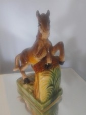 Vintage Tilso Rearing Horse Porcelain Figurine