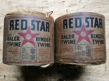 2 BOBINS ROLLS VINTAGE Red