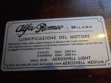 Nameplate Alfa Romeo Plate 6C