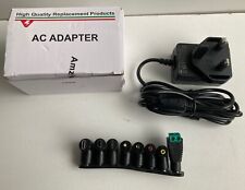 5V Power Supply 9x Multi Tip AC adapter 5VDC 1A 2A 3A DC Charger Cord Phone Etc