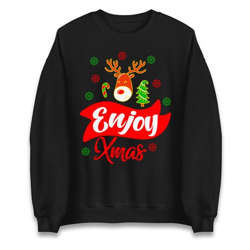 Reindeer enjoy xmas - enjoy,