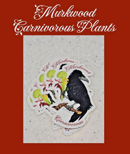 Mystic the Raven Sarracenia Darlingtonia Murkwood Carnivorous 3" Vinyl Sticker!