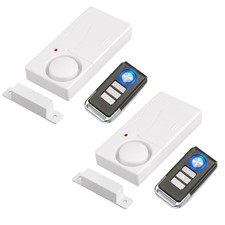 Home Security Magnetic Sensor Burglar Alarm 110dB UK 2 Contact Sensor + 1 Remote