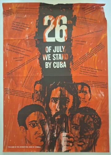 Vintage 1963 cuban - 1963, solidarity