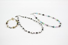 Coeur de Lion Jewellery Geocube Stone Set Neckalce Bracelet Signed Branded x 3