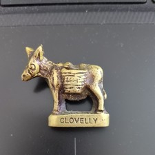 Vintage Cast Brass Donkey Pack