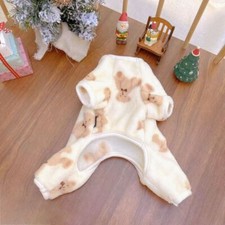 Cute Dog Warm Velvet Pajamas