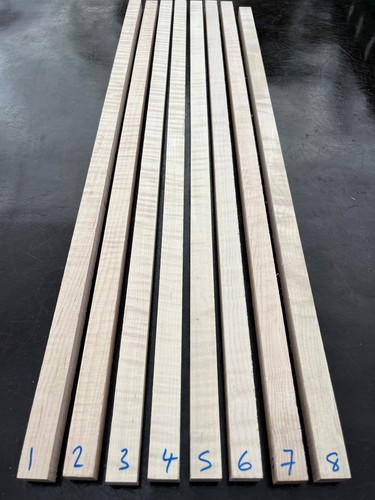 Curly flame maple - flame, 20mm