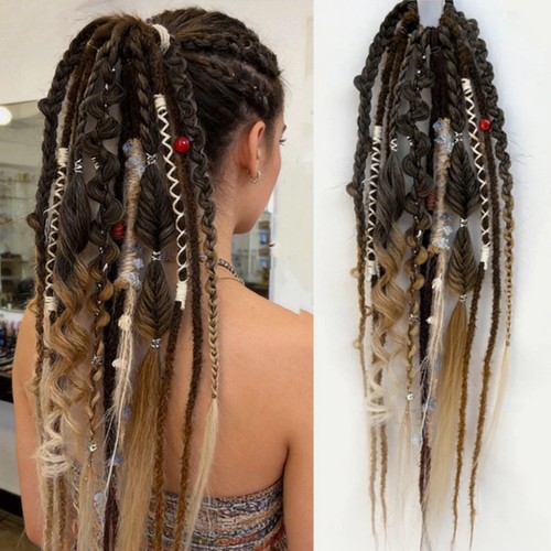 Elastic dread ponytail boho - elastic,