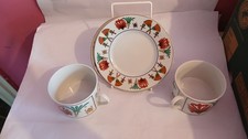 egyptian cup and saucer for three