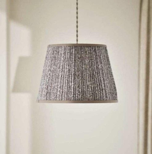 Paisley pleated lamp shade - pleated,