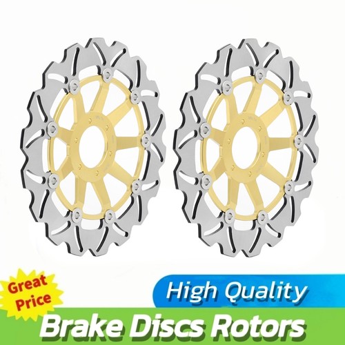 Pair front brake discs rotors - front,