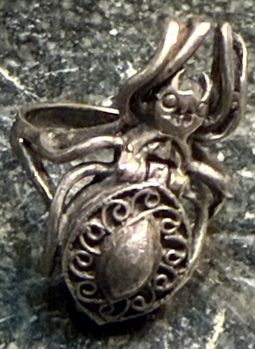Vintage sterling silver spider - vintage,