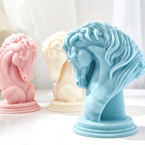 Horse head candle - head, silicone