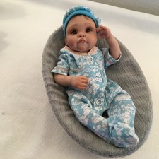 ooak 9" baby doll polymer