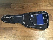 Rok Sak Padded Guitar Bag. Black/Blue. Carry Handle And Shoulder Straps.
