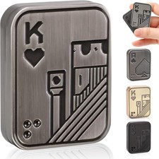 Magnetic Metal Fidget Toy Metal Poker Card Fidget Slider Anxiety Stress Relief