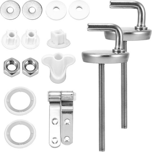 Toilet seat hinge set - toilet,