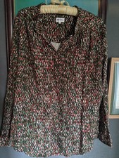 Brora top green geometric top  size medium New without Tags