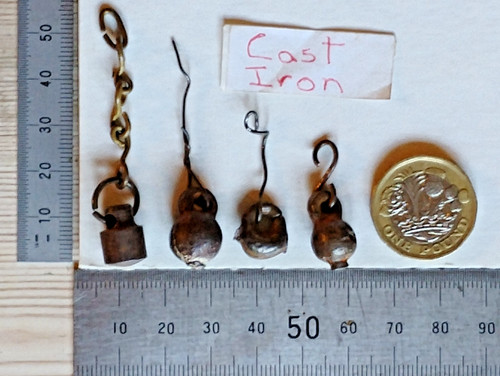 Antique cast iron bell tongue - iron,