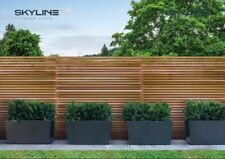Western Red Cedar Skyline Fence Slats 1.83m x 18mm x 44mm (Bundle Of 16 Slats)