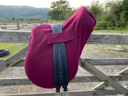 Burgundy wine saddle cover - saddle,