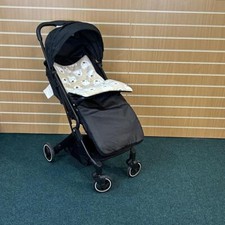 Footmuff Cosy Toes Universal Black Fleece Lined Teddy for Strollers & Pushchairs