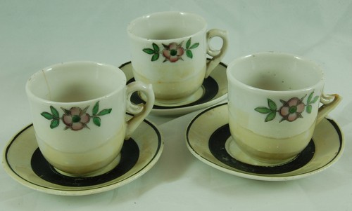 Three small antique - small, cups