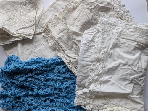 Job lot vintage linen - job, of
