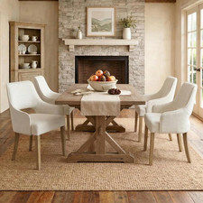 Upholstered Linen Dining