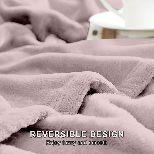 Faux fur fleece throw - throw, soft