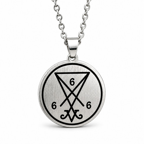 Lucifer sigil pendant 666 - lucifer,