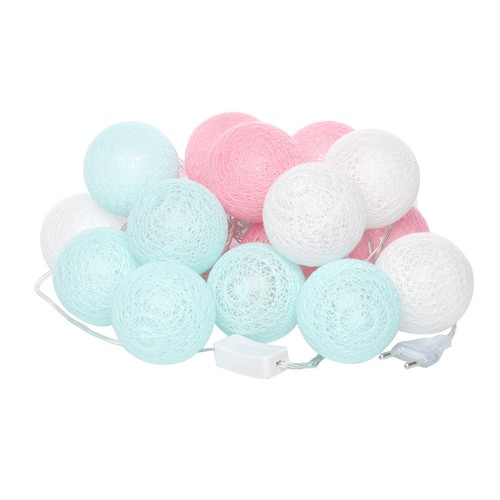 Cotton ball string lights - 20,