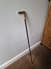 Antique 19th Century Lady's / Gentlemans Silver Mounted Walking Stick