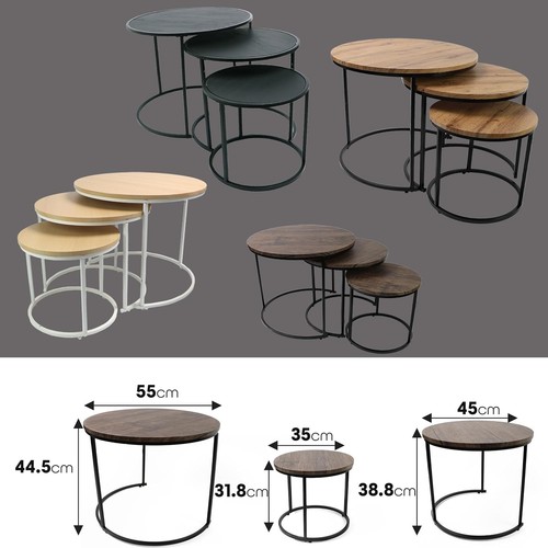 Round nesting set modern - 3,