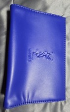 YSL Beaute Yves Saint Laurent Small Blue Pouch Makeup Bag/Case Purse Clutch