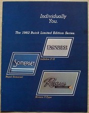 BUICK LE SABRE F/E Regal Somerset RIVIERA T TYPE USA Car Sales Brochure For 1982