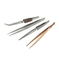 Soldering Tweezers Set Cross-Lock Heat Insulated Copper Jewellers Pickling Tool