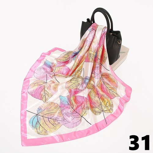 Large 90cm satin silk square - 90cm,