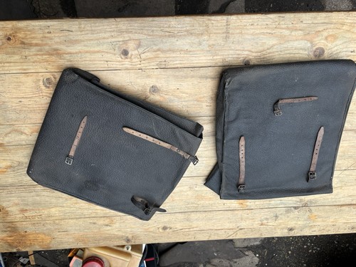 Vintage motorbike paniers - vintage,